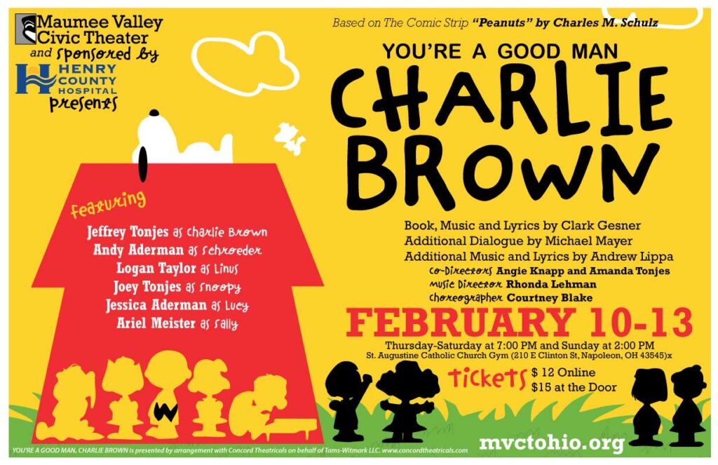 Big congratulations to the students of C. Hook Theater on the start of  their production of 'You're a Good Man Charlie Brown' tomorr